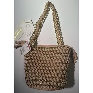 Madison West bag in bag blush and gold color